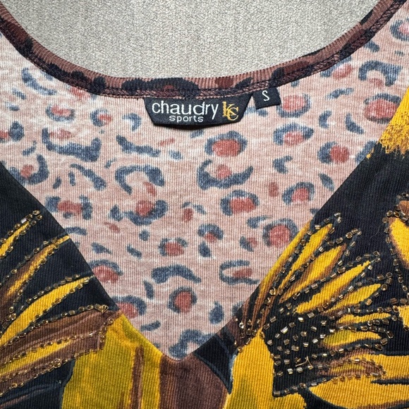 Vintage Chaudry KC Jungle Tiger & Leopard Tank Top - Picture 5 of 6
